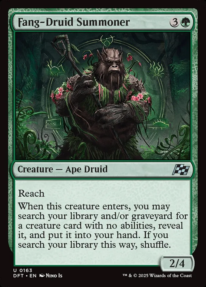 2025 Aetherdrift Fang-Druid Summoner uncommon #163 uncommon card image