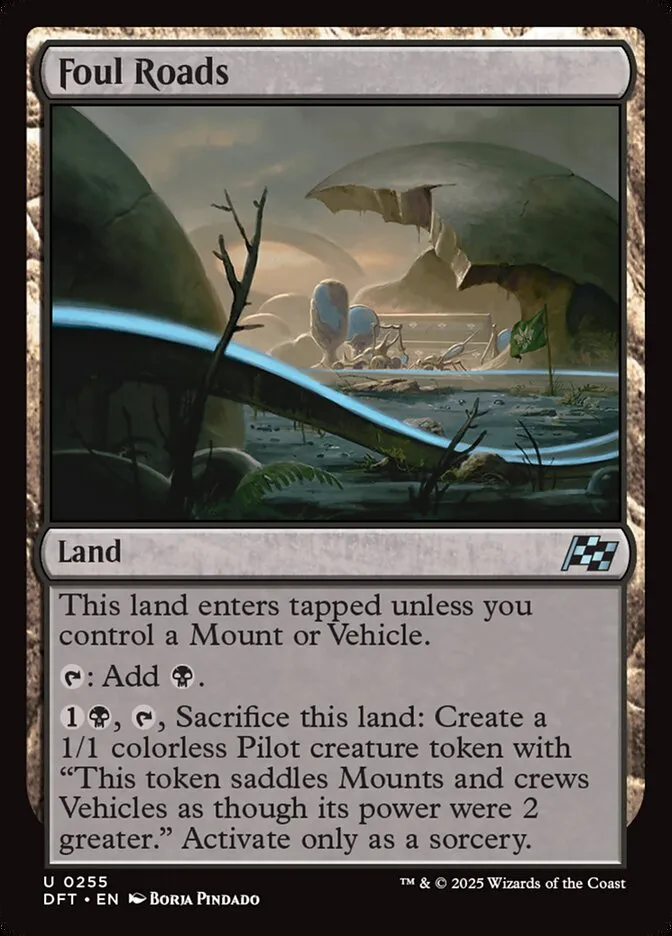 2025 Aetherdrift Foul Roads uncommon #255 uncommon card image