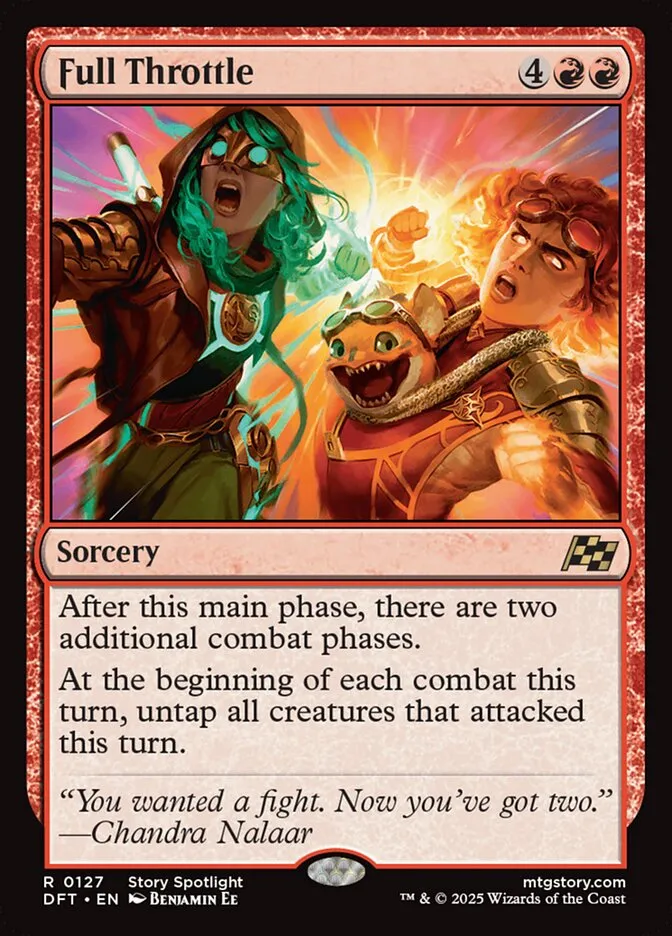 2025 Aetherdrift Full Throttle [Foil] rare #127 rare card image