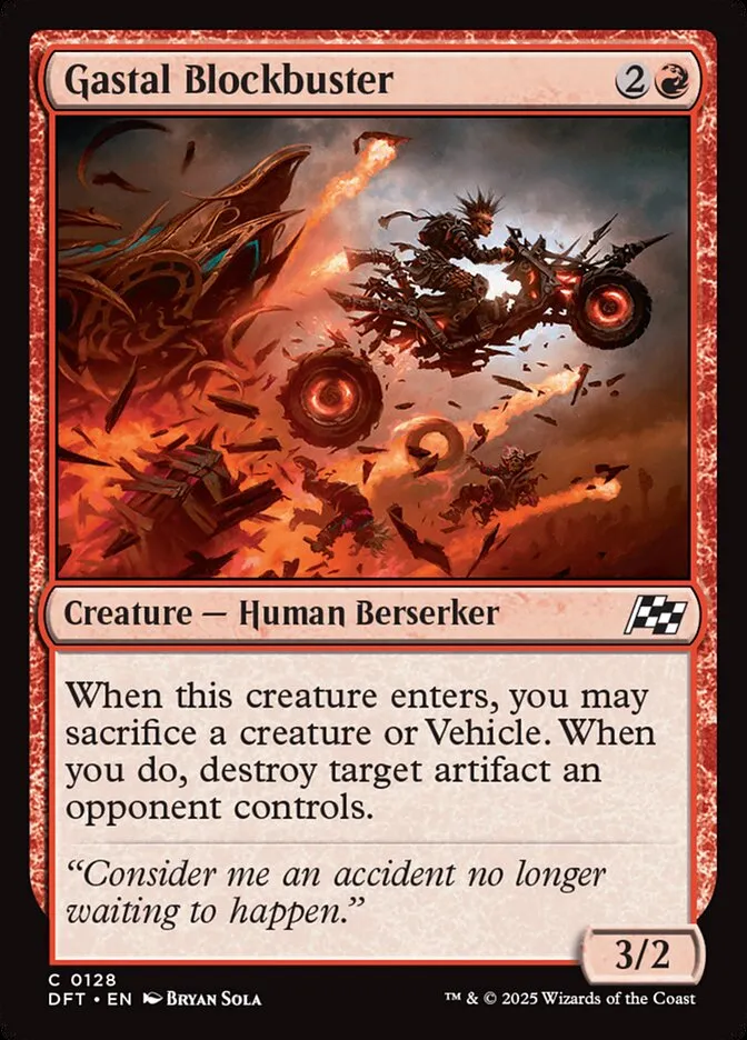 2025 Aetherdrift Gastal Blockbuster [Foil] common #128 common card image