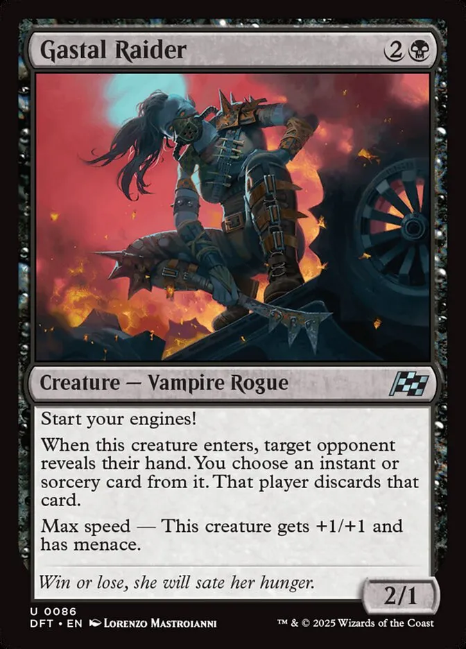 2025 Aetherdrift Gastal Raider uncommon #86 uncommon card image