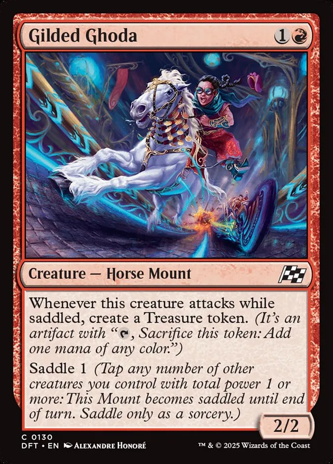 2025 Aetherdrift Gilded Ghoda common #130 common card image