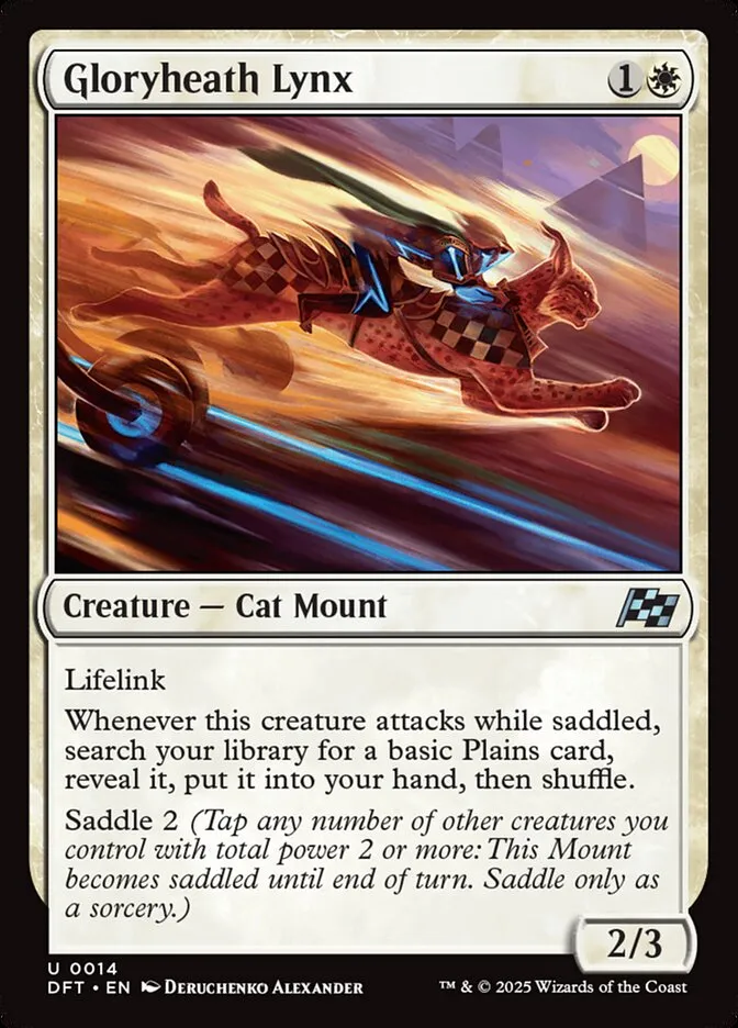 2025 Aetherdrift Gloryheath Lynx uncommon #14 uncommon card image