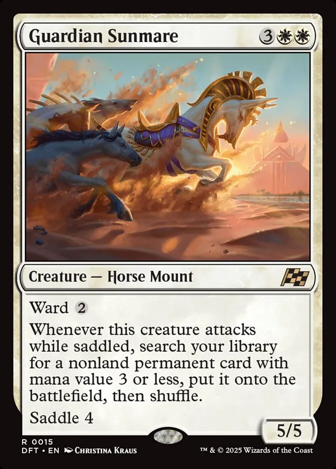 2025 Aetherdrift Guardian Sunmare rare #15 rare card image
