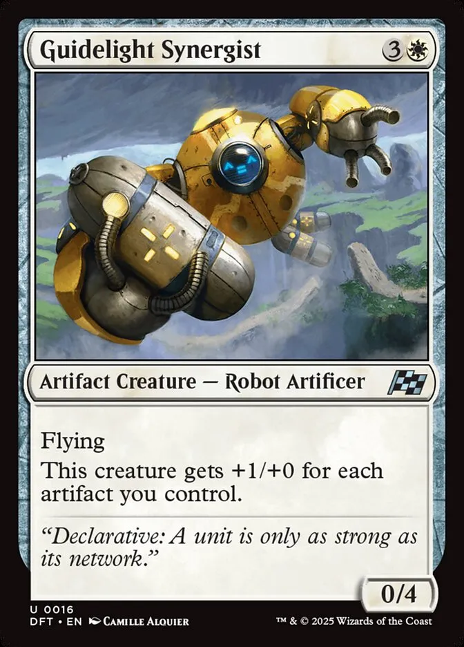 2025 Aetherdrift Guidelight Synergist uncommon #16 uncommon card image