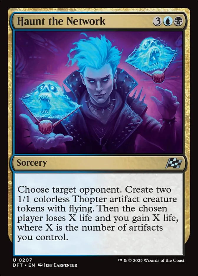 2025 Aetherdrift Haunt the Network uncommon #207 uncommon card image