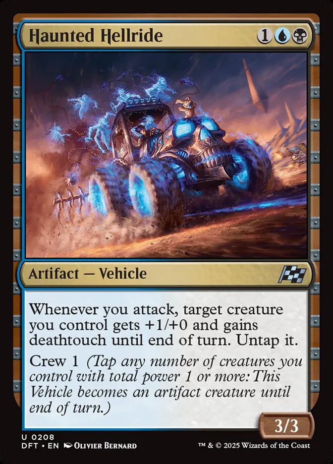 2025 Aetherdrift Haunted Hellride uncommon #208 uncommon card image