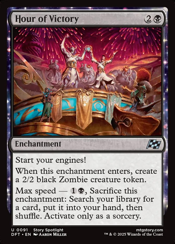 2025 Aetherdrift Hour of Victory [Foil] uncommon #91 uncommon card image