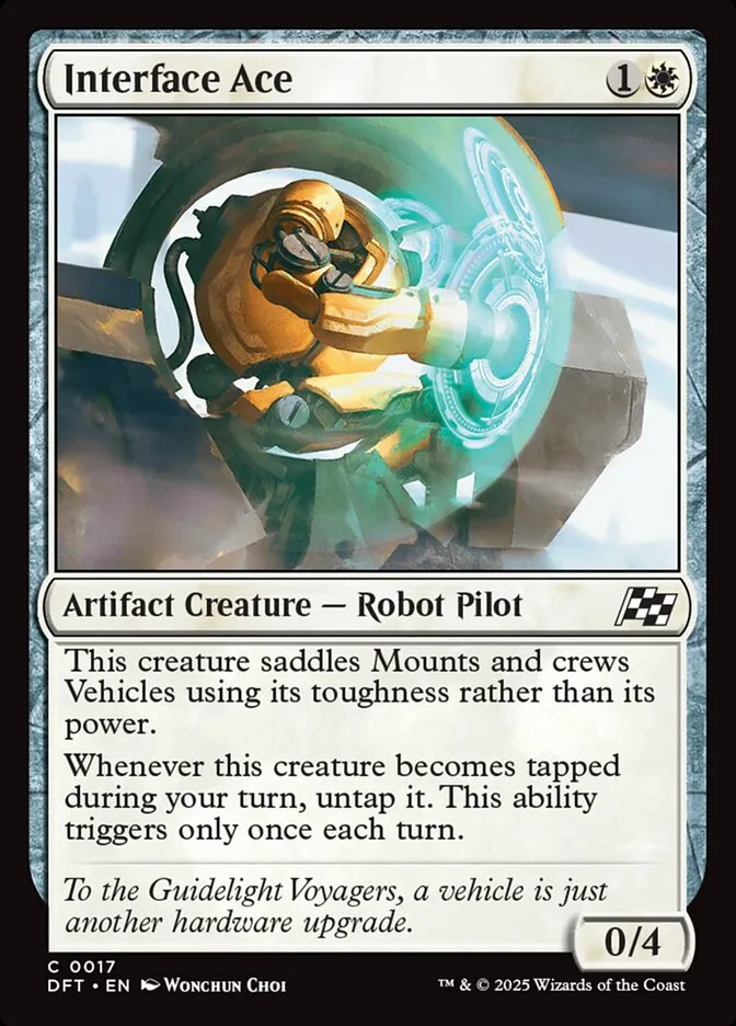 2025 Aetherdrift Interface Ace [Foil] common #17 common card image