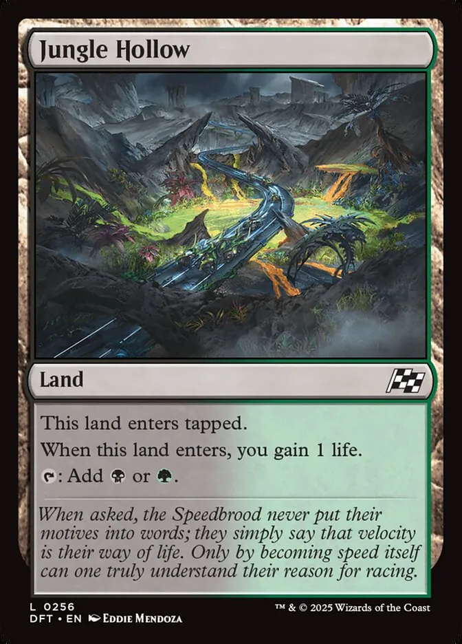 2025 Aetherdrift Jungle Hollow common #256 common card image