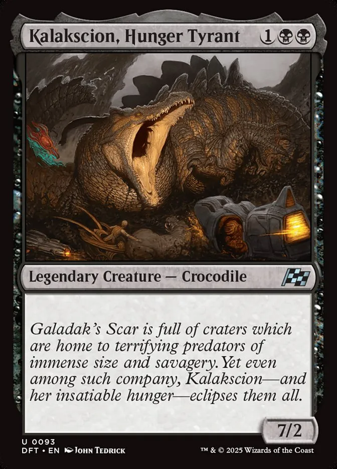 2025 Aetherdrift Kalakscion, Hunger Tyrant uncommon #93 uncommon card image