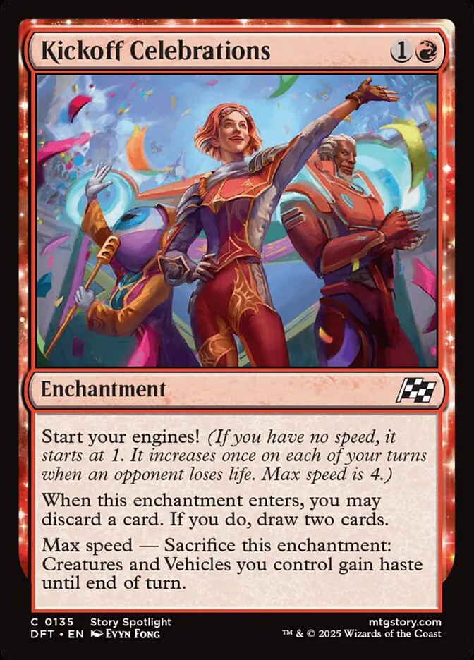 2025 Aetherdrift Kickoff Celebrations common #135 common card image