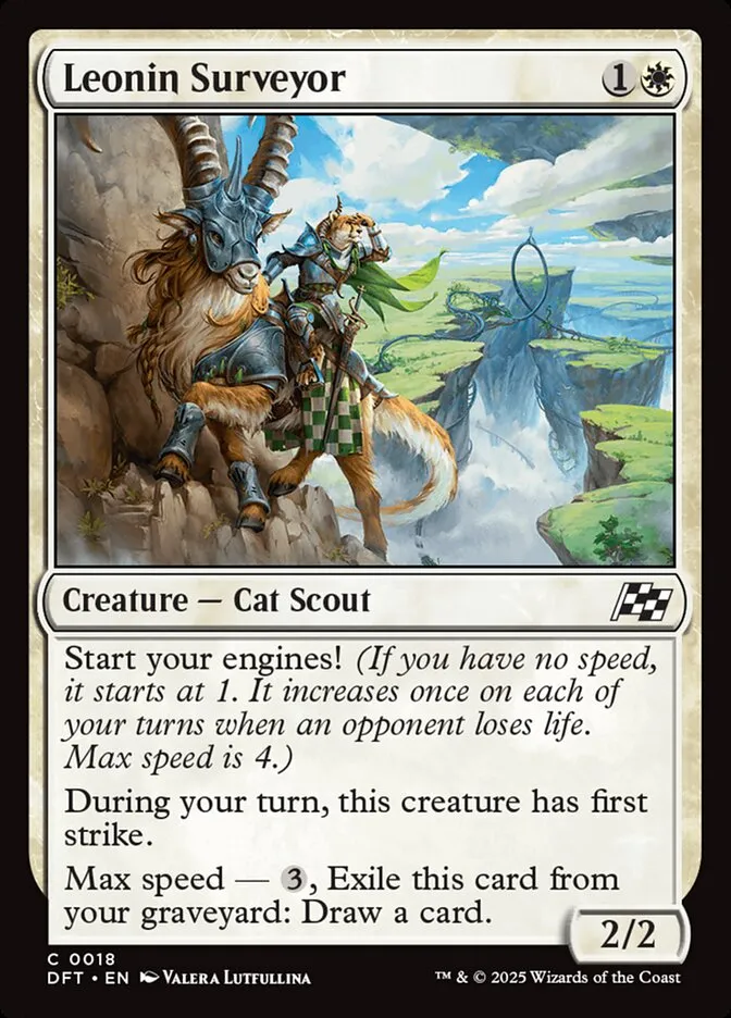 2025 Aetherdrift Leonin Surveyor [Foil] common #18 common card image