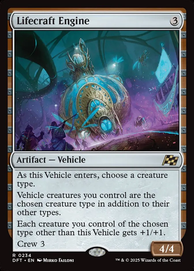 2025 Aetherdrift Lifecraft Engine rare #234 rare card image