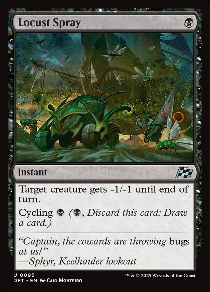 2025 Aetherdrift Locust Spray uncommon #95 uncommon card image