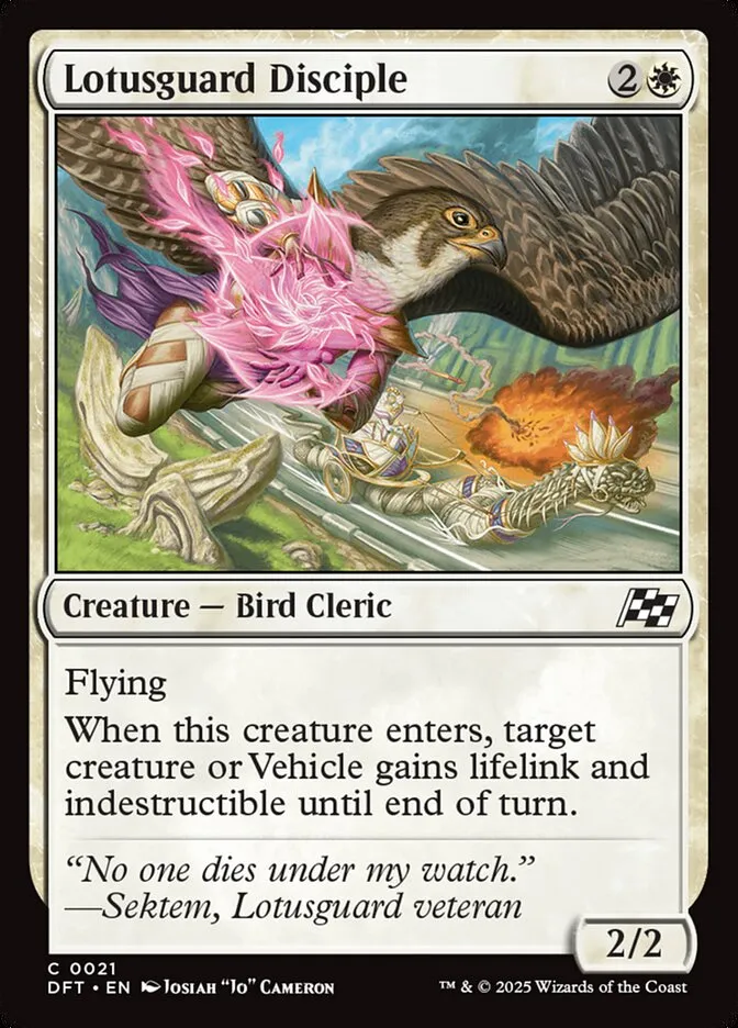 2025 Aetherdrift Lotusguard Disciple common #21 common card image