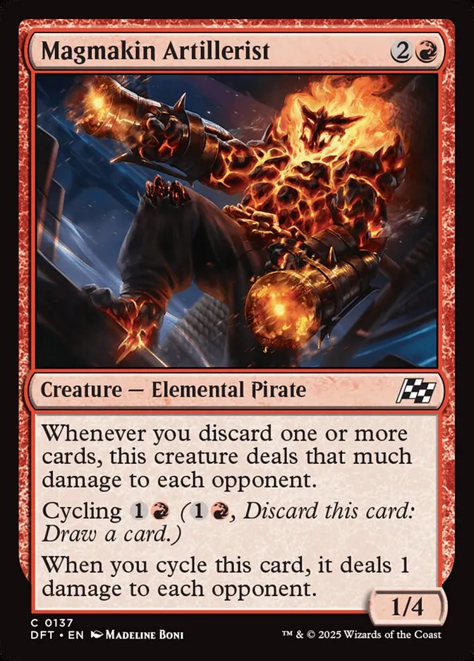 2025 Aetherdrift Magmakin Artillerist common #137 common card image
