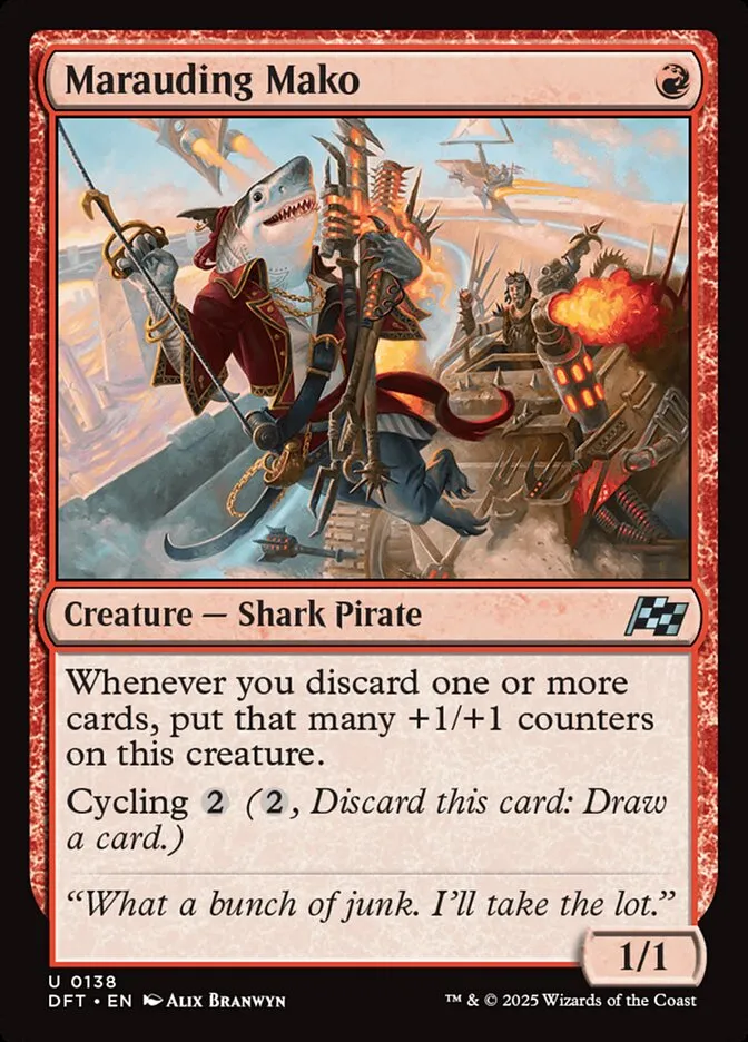 2025 Aetherdrift Marauding Mako uncommon #138 uncommon card image