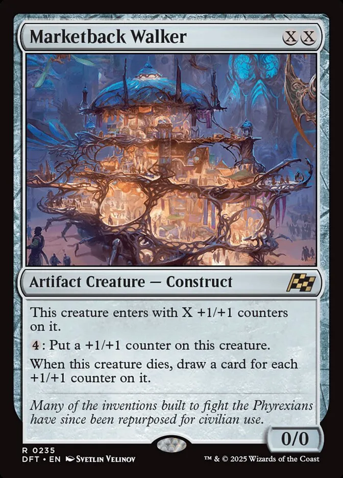 2025 Aetherdrift Marketback Walker rare #235 rare card image