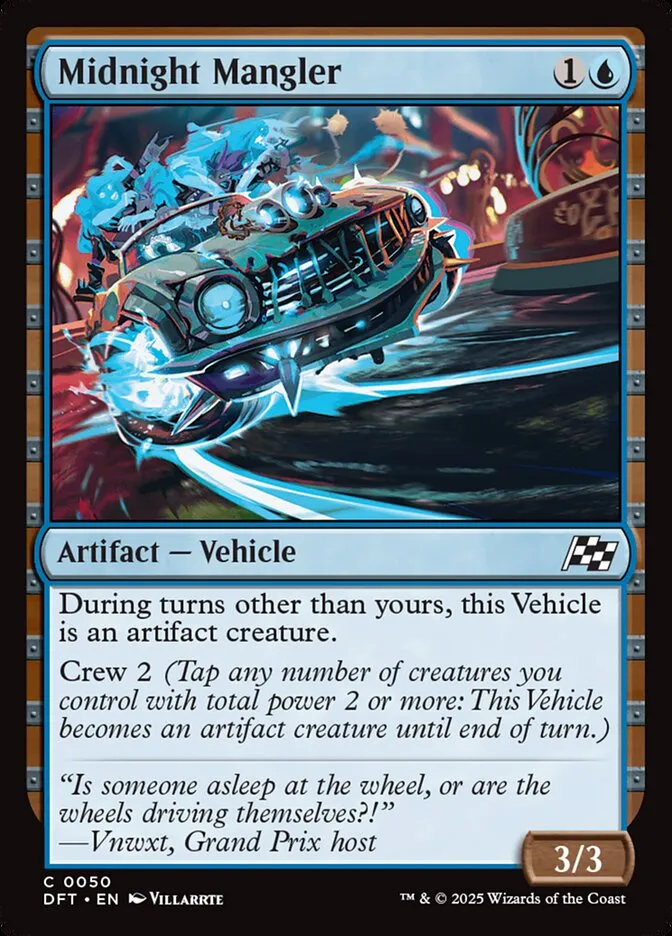 2025 Aetherdrift Midnight Mangler [Foil] common #50 common card image