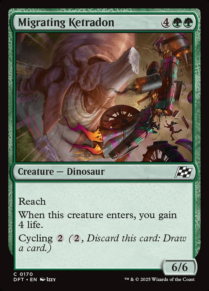 2025 Aetherdrift Migrating Ketradon common #170 common card image