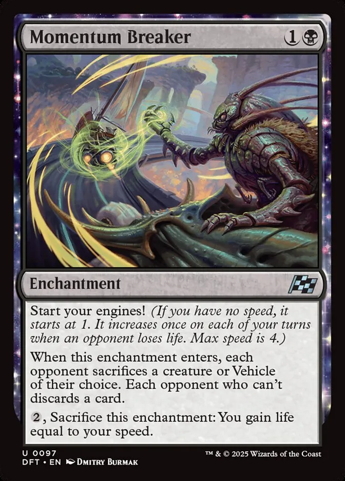 2025 Aetherdrift Momentum Breaker [Foil] uncommon #97 uncommon card image