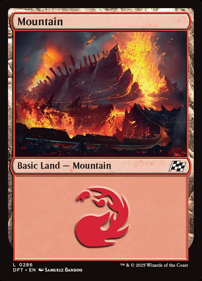 2025 Aetherdrift Mountain common #286 common card image