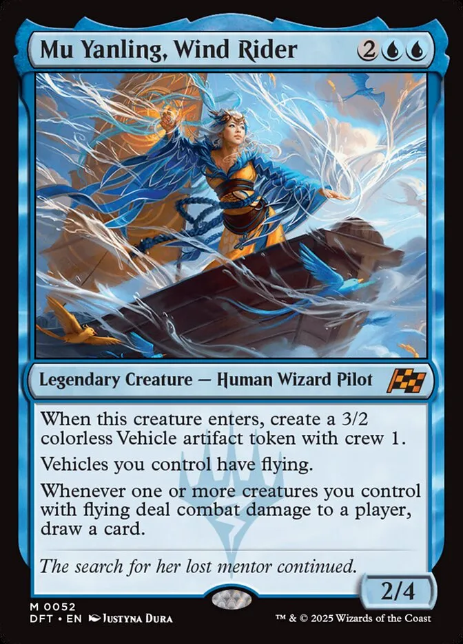 2025 Aetherdrift Mu Yanling, Wind Rider mythic #52 mythic card image