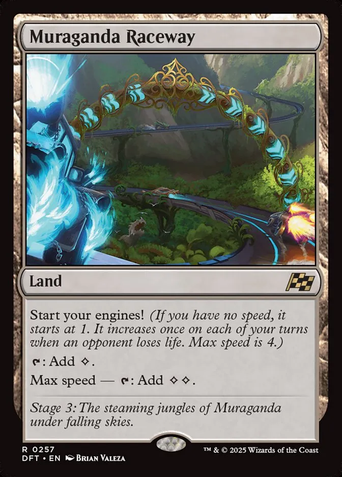 2025 Aetherdrift Muraganda Raceway rare #257 rare card image