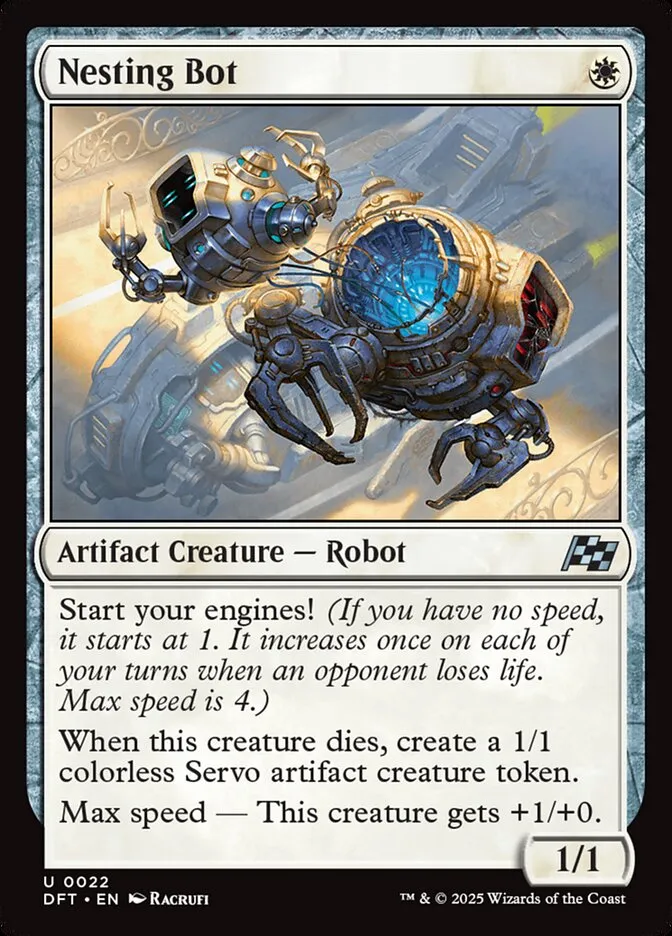 2025 Aetherdrift Nesting Bot uncommon #22 uncommon card image