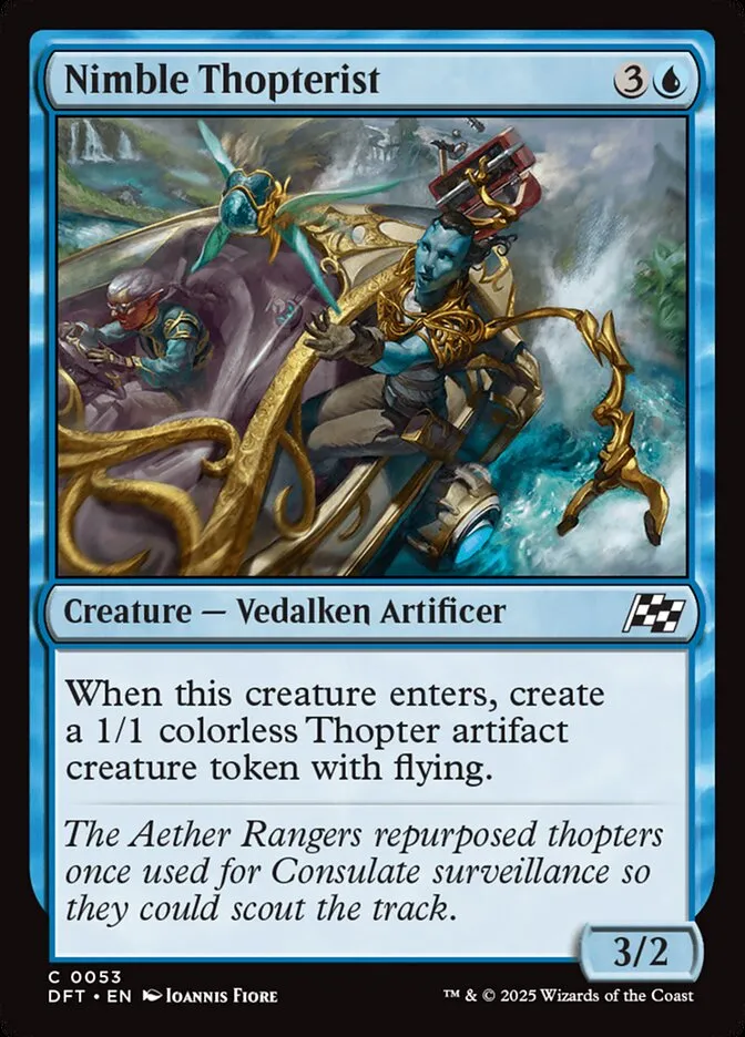 2025 Aetherdrift Nimble Thopterist common #53 common card image
