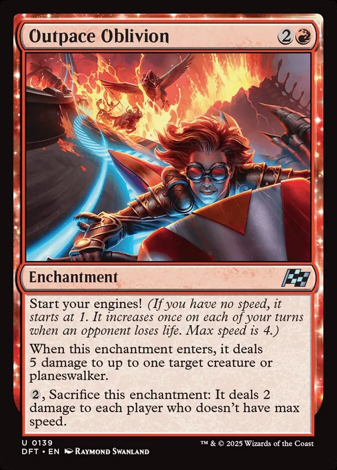 2025 Aetherdrift Outpace Oblivion uncommon #139 uncommon card image