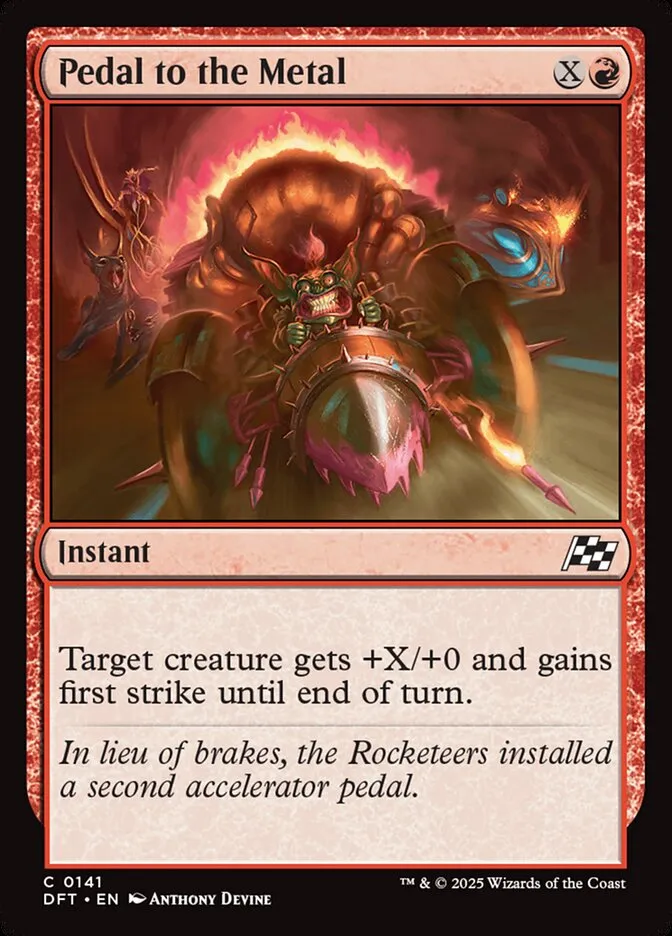 2025 Aetherdrift Pedal to the Metal [Foil] common #141 common card image