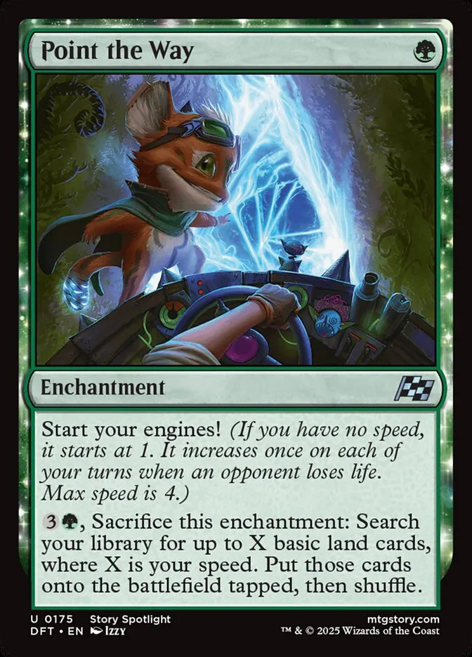 2025 Aetherdrift Point the Way [Foil] uncommon #175 uncommon card image