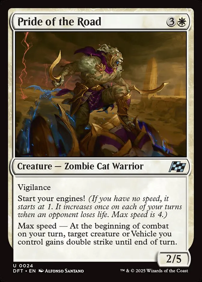 2025 Aetherdrift Pride of the Road [Foil] uncommon #24 uncommon card image