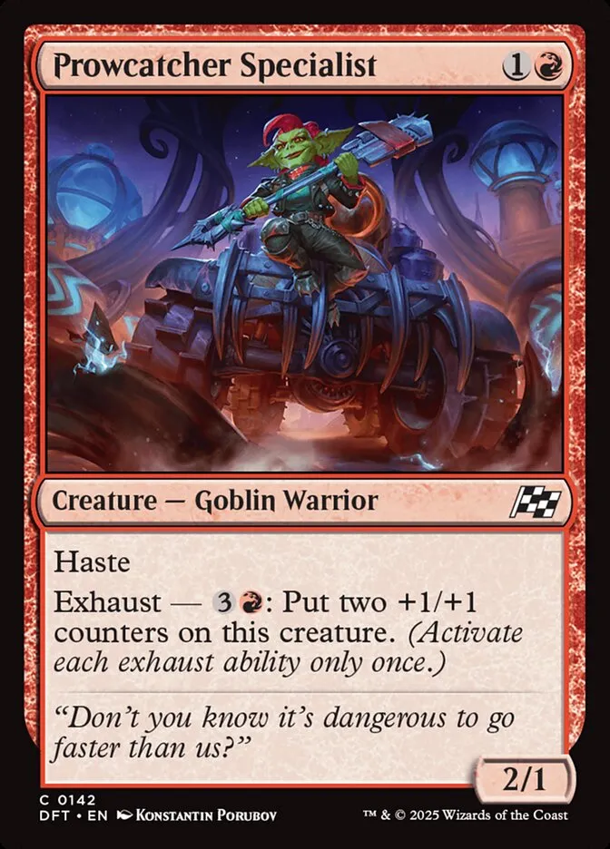 2025 Aetherdrift Prowcatcher Specialist common #142 common card image