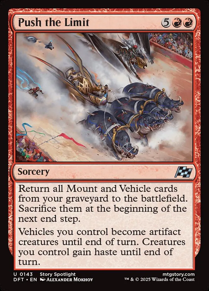 2025 Aetherdrift Push the Limit uncommon #143 uncommon card image
