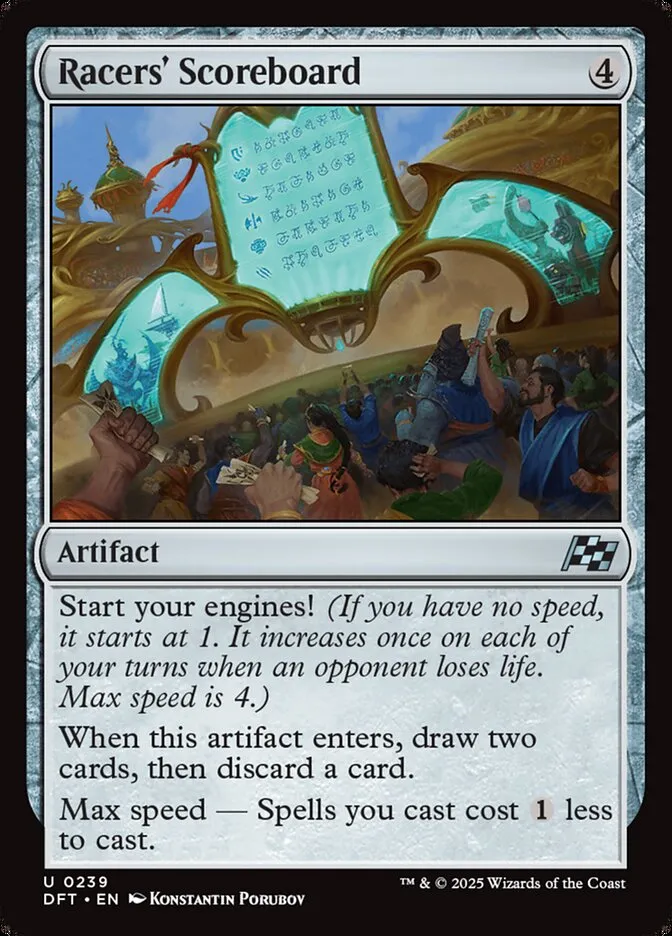 2025 Aetherdrift Racers' Scoreboard uncommon #239 uncommon card image
