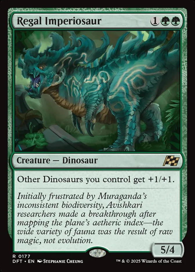 2025 Aetherdrift Regal Imperiosaur [Foil] rare #177 rare card image