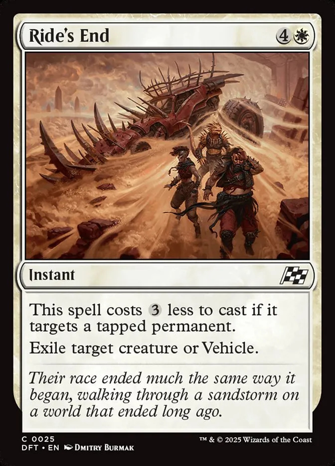 2025 Aetherdrift Ride's End common #25 common card image