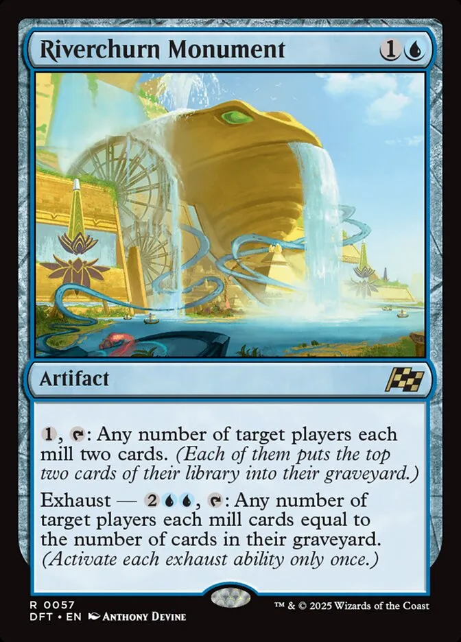 2025 Aetherdrift Riverchurn Monument [Foil] rare #57 rare card image
