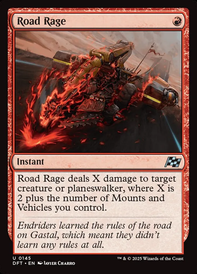 2025 Aetherdrift Road Rage uncommon #145 uncommon card image