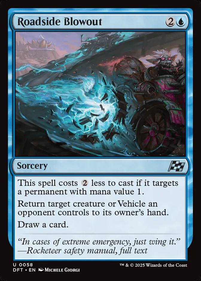 2025 Aetherdrift Roadside Blowout uncommon #58 uncommon card image