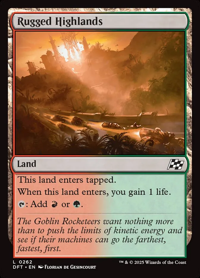 2025 Aetherdrift Rugged Highlands common #262 common card image