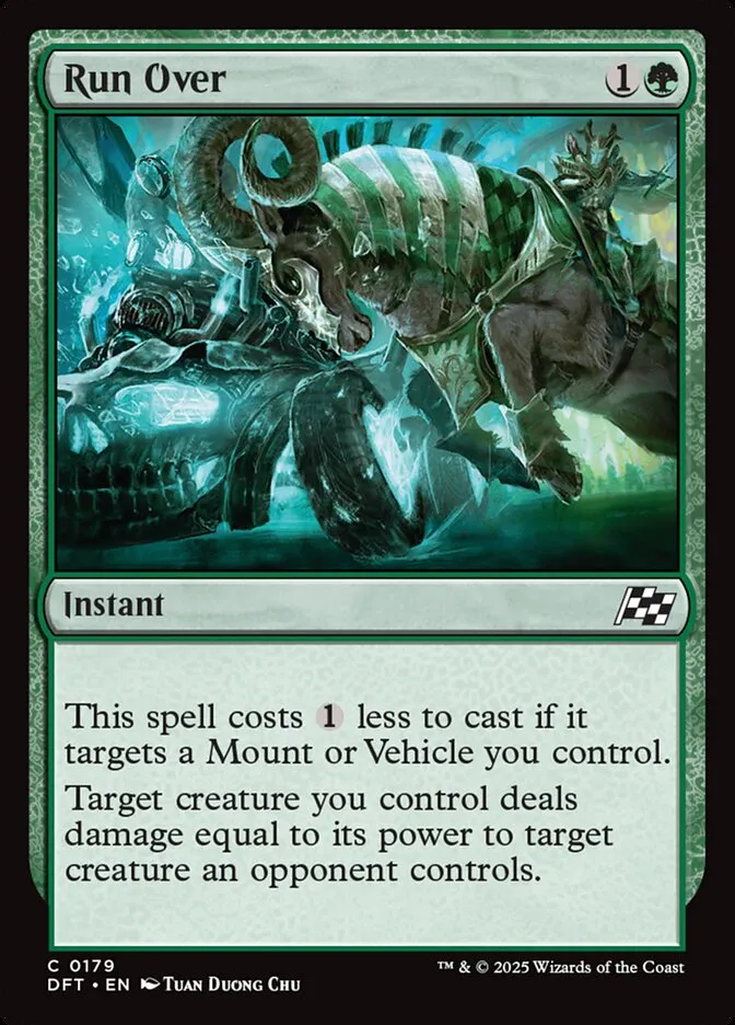 2025 Aetherdrift Run Over common #179 common card image