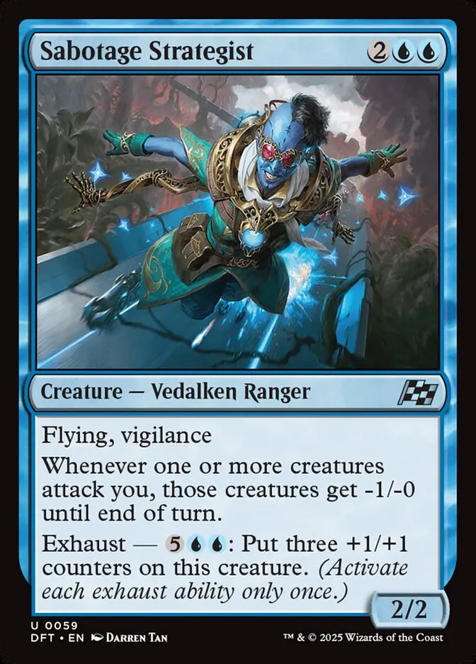 2025 Aetherdrift Sabotage Strategist uncommon #59 uncommon card image