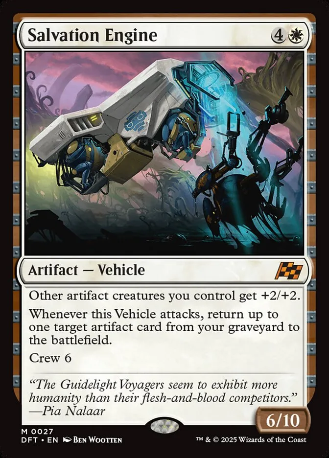 2025 Aetherdrift Salvation Engine mythic #27 mythic card image