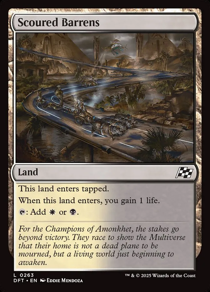 2025 Aetherdrift Scoured Barrens common #263 common card image