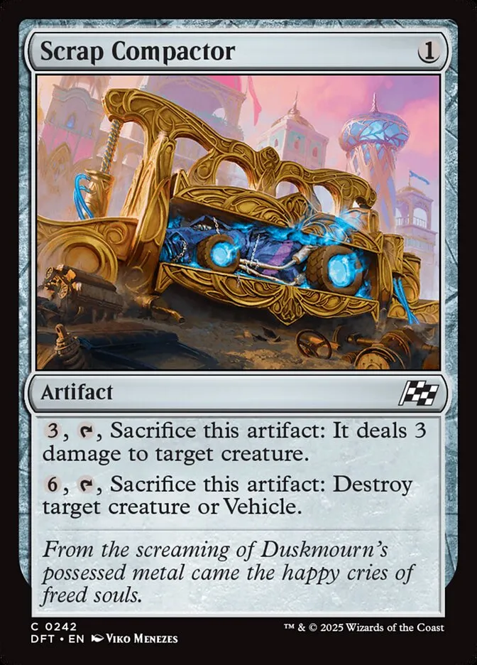 2025 Aetherdrift Scrap Compactor common #242 common card image