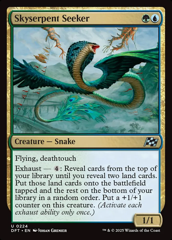 2025 Aetherdrift Skyserpent Seeker uncommon #224 uncommon card image